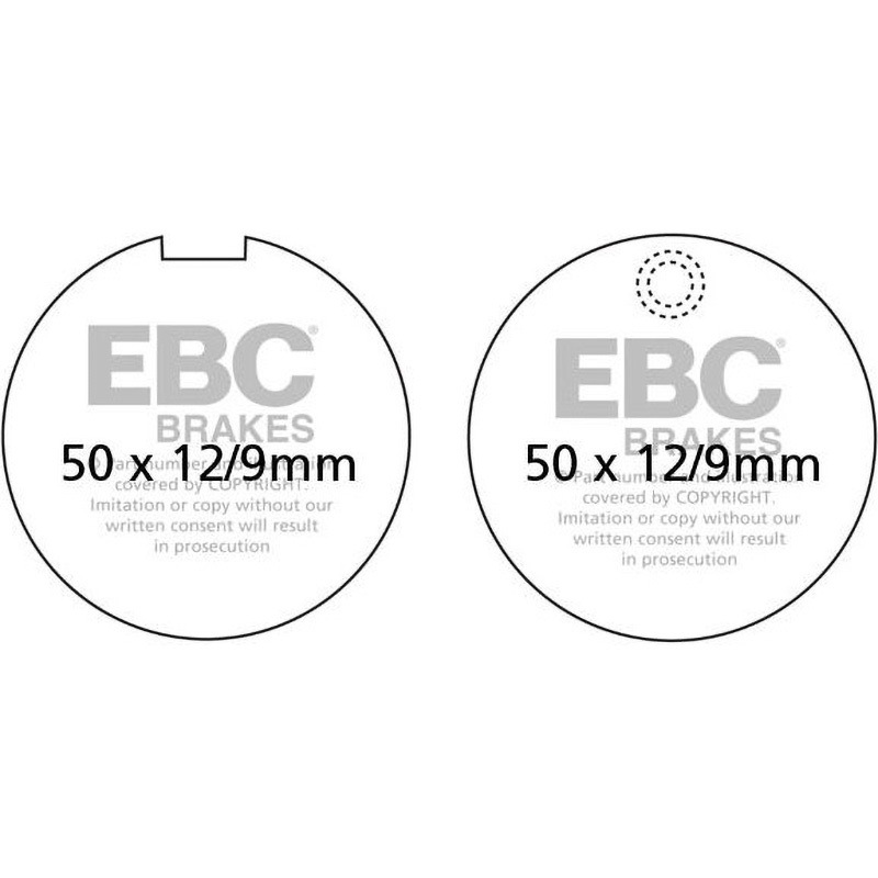 FA055 UK製ケブラー オーガニックFAシリーズ ブレーキパッド フロント左側用 1個 EBC Brakes (イービーシーブレーキ) 【通販モノタロウ】