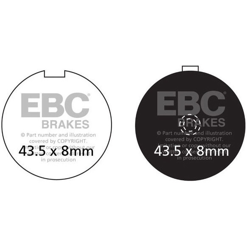 FA056 UK製ケブラー オーガニックFAシリーズ ブレーキパッド フロント左側用 1個 EBC Brakes (イービーシーブレーキ) 【通販モノタロウ】