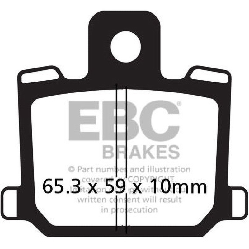 FA064 UK製ケブラー オーガニックFAシリーズ ブレーキパッド フロント左側用 1個 EBC Brakes (イービーシーブレーキ) 【通販モノタロウ】