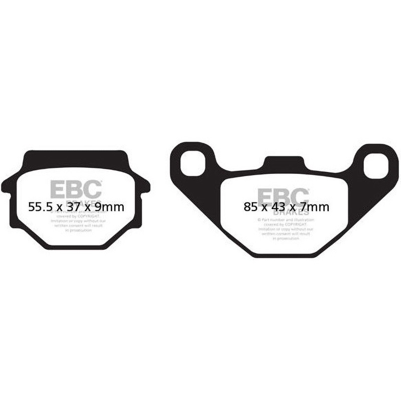 FA067/3 UK製ケブラー オーガニックFAシリーズ ブレーキパッド リア右側用 1個 EBC Brakes (イービーシーブレーキ) 【通販モノタロウ】