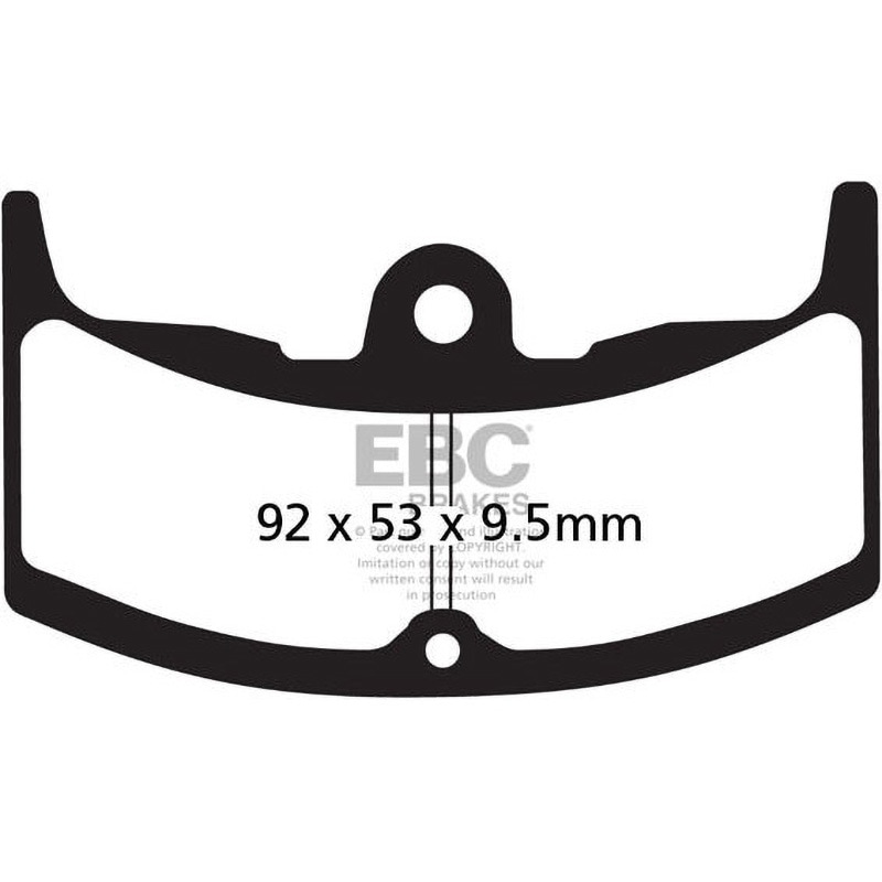 FA080/2 UK製ケブラー オーガニックFAシリーズ ブレーキパッド フロント左側用 1個 EBC Brakes (イービーシーブレーキ) 【通販モノタロウ】