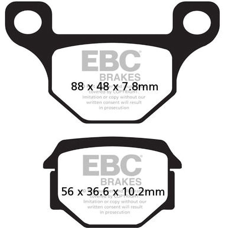 FA093 UK製ケブラー オーガニックFAシリーズ ブレーキパッド リア左側用 1個 EBC Brakes (イービーシーブレーキ) 【通販モノタロウ】
