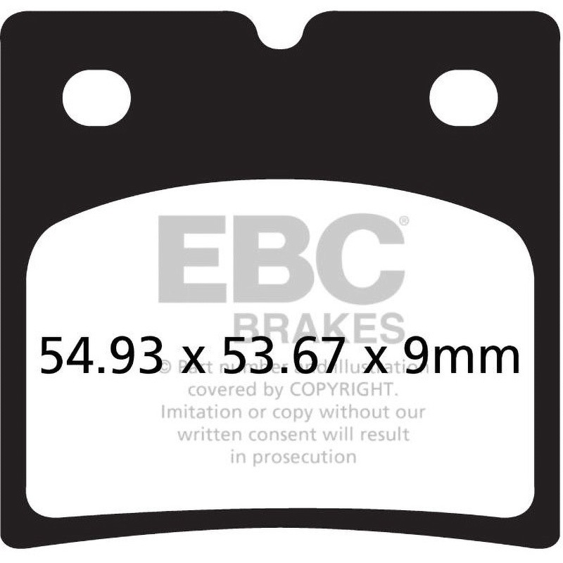 FA696 USA製 ダブルHシリーズ シンタリング ブレーキパッド リア右側用 1個 EBC Brakes (イービーシーブレーキ) 【通販モノタロウ】