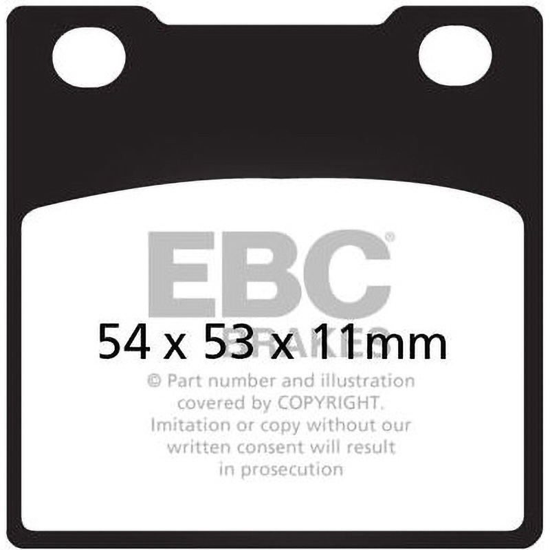 FA045V UK製 セミ-シンタリング Vパッド フロント左側用 1個 EBC Brakes (イービーシーブレーキ) 【通販モノタロウ】