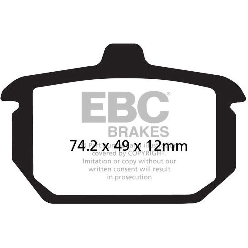 FA078V UK製 セミ-シンタリング Vパッド リア左側用 1個 EBC Brakes (イービーシーブレーキ) 【通販モノタロウ】