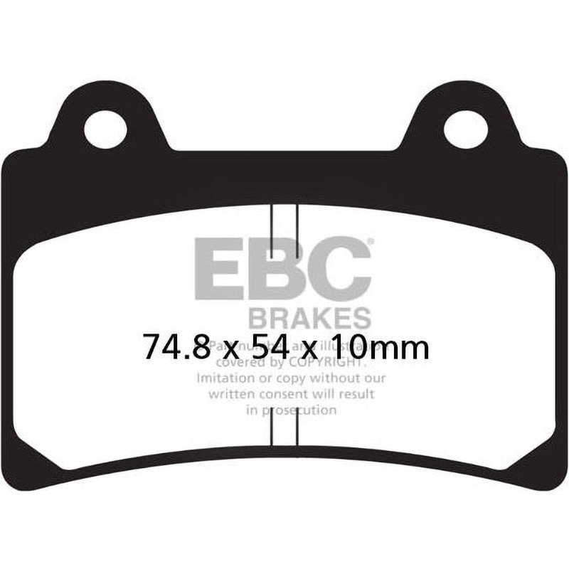 FA123V UK製 セミ-シンタリング Vパッド フロント左側用 1個 EBC Brakes (イービーシーブレーキ) 【通販モノタロウ】