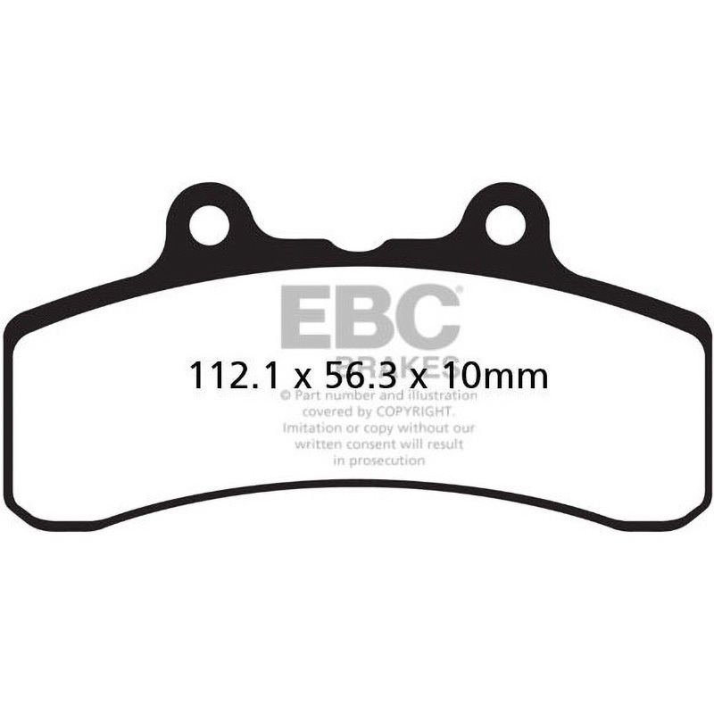 FA210V UK製 セミ-シンタリング Vパッド フロント左側用 1個 EBC Brakes (イービーシーブレーキ) 【通販モノタロウ】