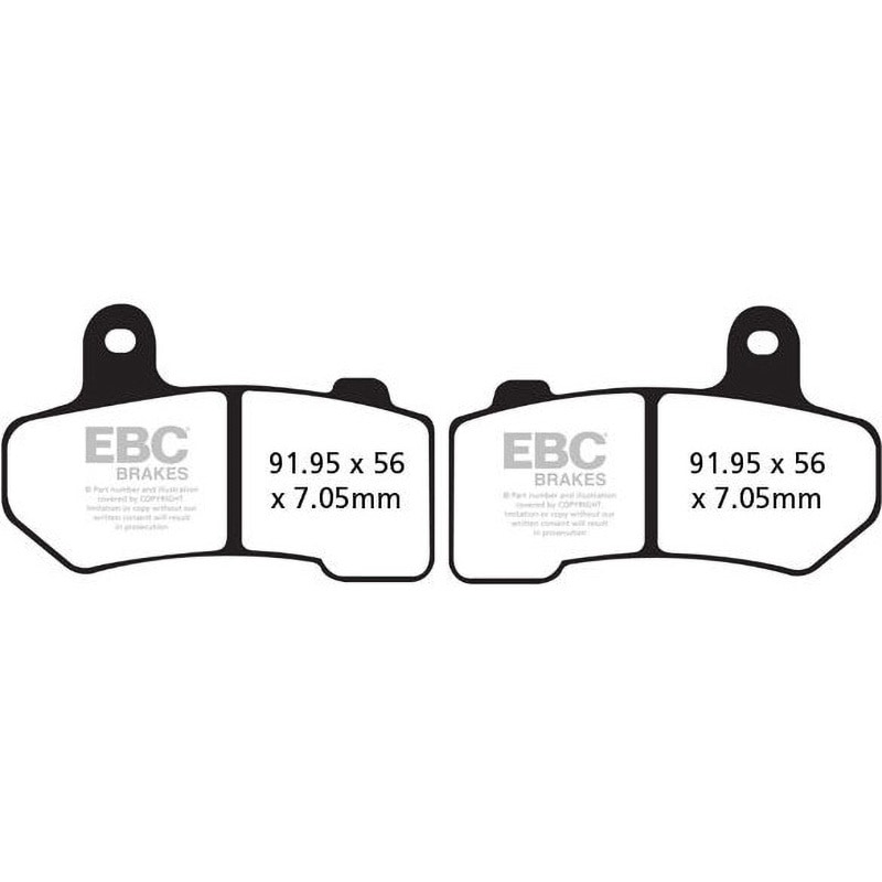 FA409V UK製 セミ-シンタリング Vパッド フロント左側用 1個 EBC Brakes (イービーシーブレーキ) 【通販モノタロウ】