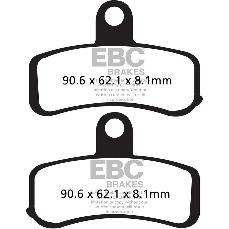 FA457V UK製 セミ-シンタリング Vパッド フロント左側用 1個 EBC Brakes (イービーシーブレーキ) 【通販モノタロウ】