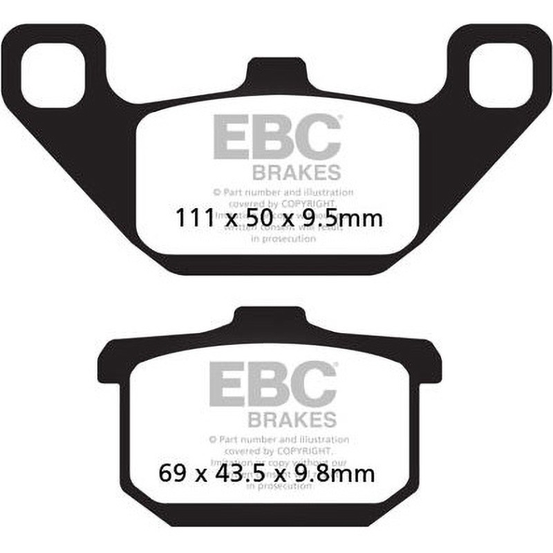 FA085HH USA製 ダブルHシリーズ シンタリング ブレーキパッド フロント左側用 1個 EBC Brakes (イービーシーブレーキ) 【通販モノタロウ】