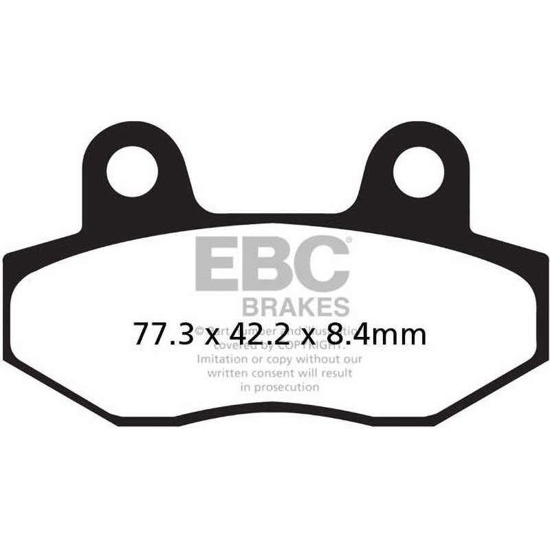 FA086/2HH USA製 ダブルHシリーズ シンタリング ブレーキパッド フロント左側用 1個 EBC Brakes (イービーシーブレーキ) 【通販モノタロウ】