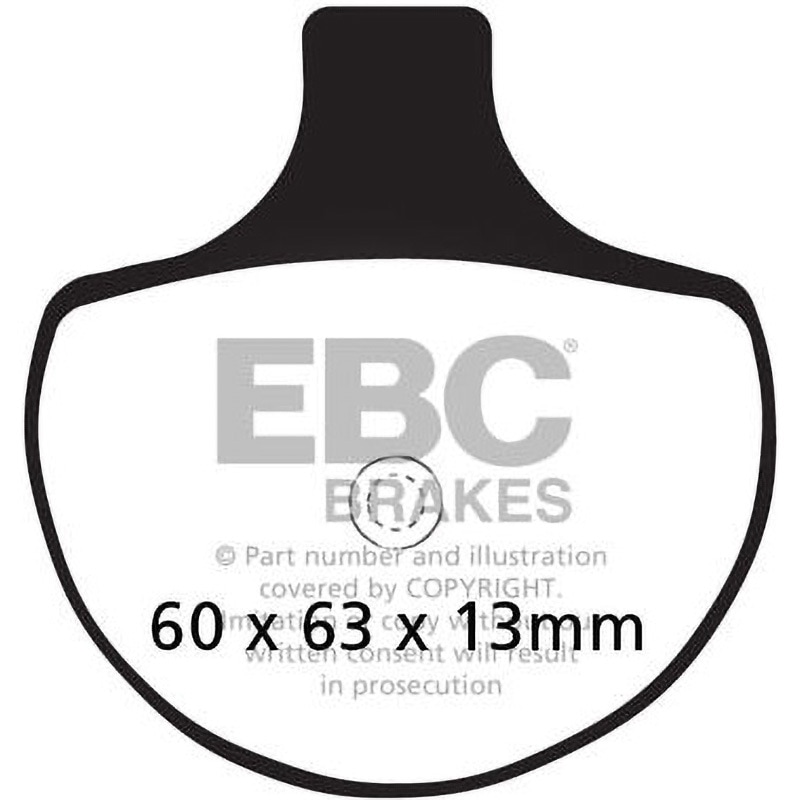 FA094HH USA製 ダブルHシリーズ シンタリング ブレーキパッド フロント左側用 1個 EBC Brakes (イービーシーブレーキ) 【通販モノタロウ】