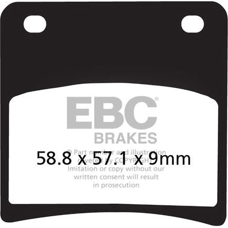 FA146HH USA製 ダブルHシリーズ シンタリング ブレーキパッド リア左側用 1個 EBC Brakes (イービーシーブレーキ) 【通販モノタロウ】