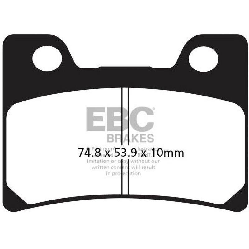 FA182HH USA製 ダブルHシリーズ シンタリング ブレーキパッド フロント左側用 1個 EBC Brakes (イービーシーブレーキ) 【通販モノタロウ】