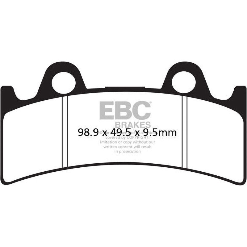 FA190HH USA製 ダブルHシリーズ シンタリング ブレーキパッド フロント左側用 1個 EBC Brakes (イービーシーブレーキ) 【通販モノタロウ】 8,034円