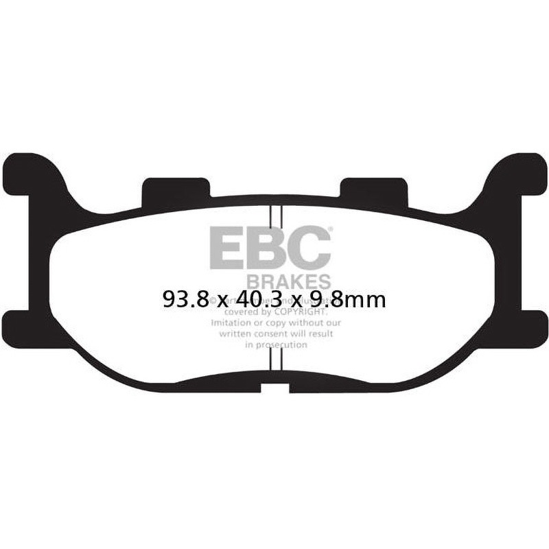 FA199HH USA製 ダブルHシリーズ シンタリング ブレーキパッド フロント左側用 1個 EBC Brakes (イービーシーブレーキ) 【通販モノタロウ】