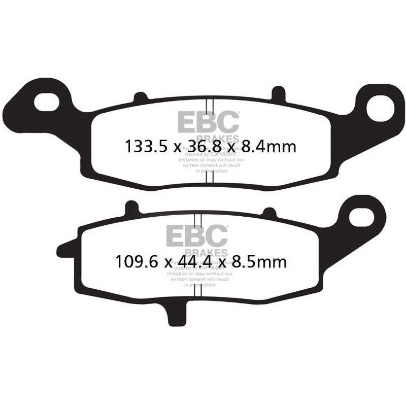 FA231HH USA製 ダブルHシリーズ シンタリング ブレーキパッド リア右側用 1個 EBC Brakes (イービーシーブレーキ) 【通販モノタロウ】