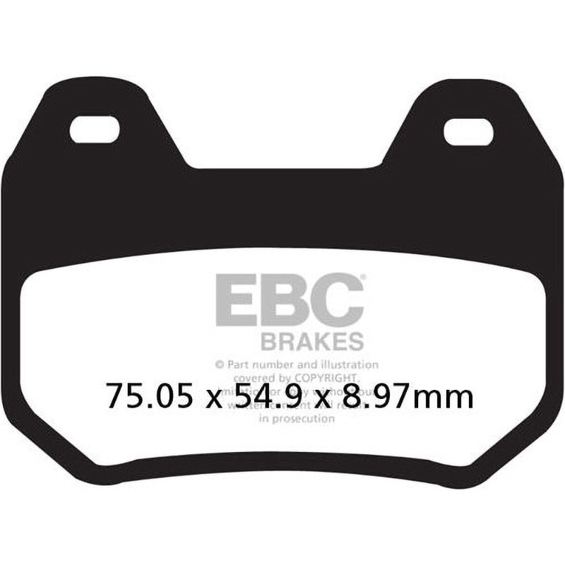 FA304HH USA製 ダブルHシリーズ シンタリング ブレーキパッド リア右側用 1個 EBC Brakes (イービーシーブレーキ) 【通販モノタロウ】