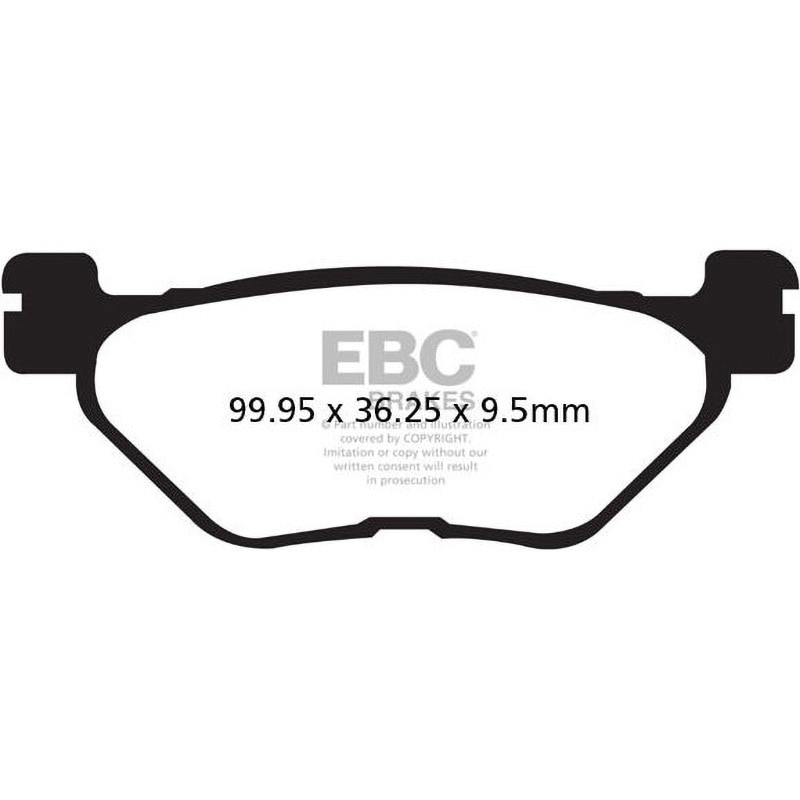 FA319/2HH USA製 ダブルHシリーズ シンタリング ブレーキパッド リア右側用 1個 EBC Brakes (イービーシーブレーキ) 【通販モノタロウ】