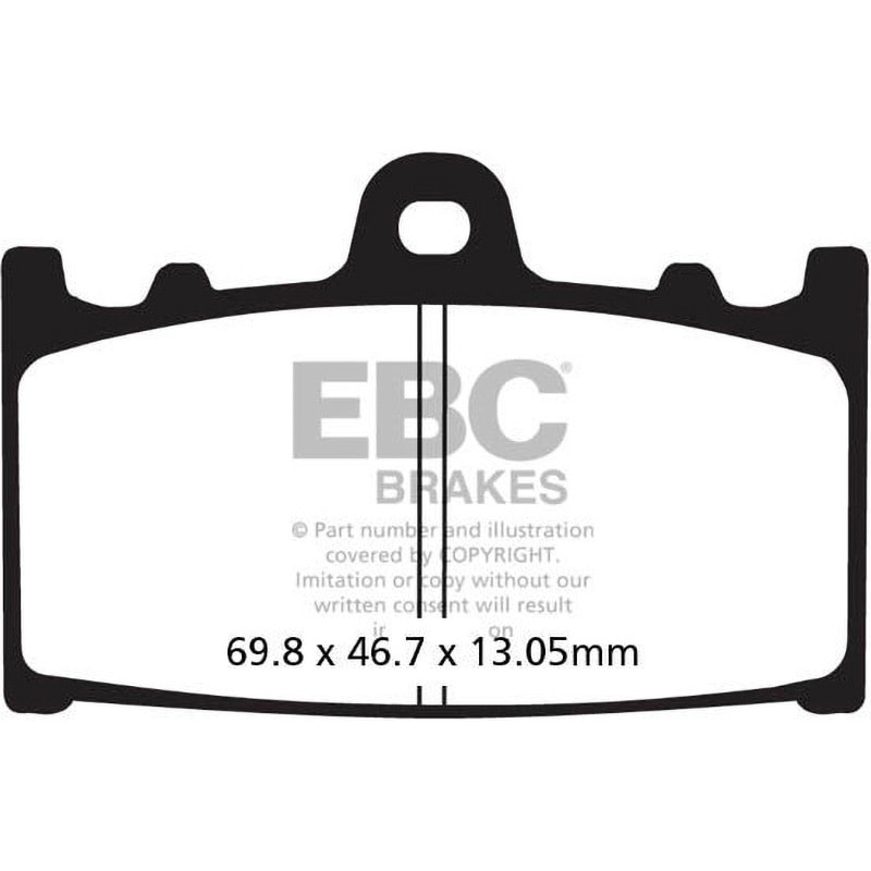 FA366HH USA製 ダブルHシリーズ シンタリング ブレーキパッド 1個 EBC Brakes (イービーシーブレーキ) 【通販モノタロウ】 8,345円