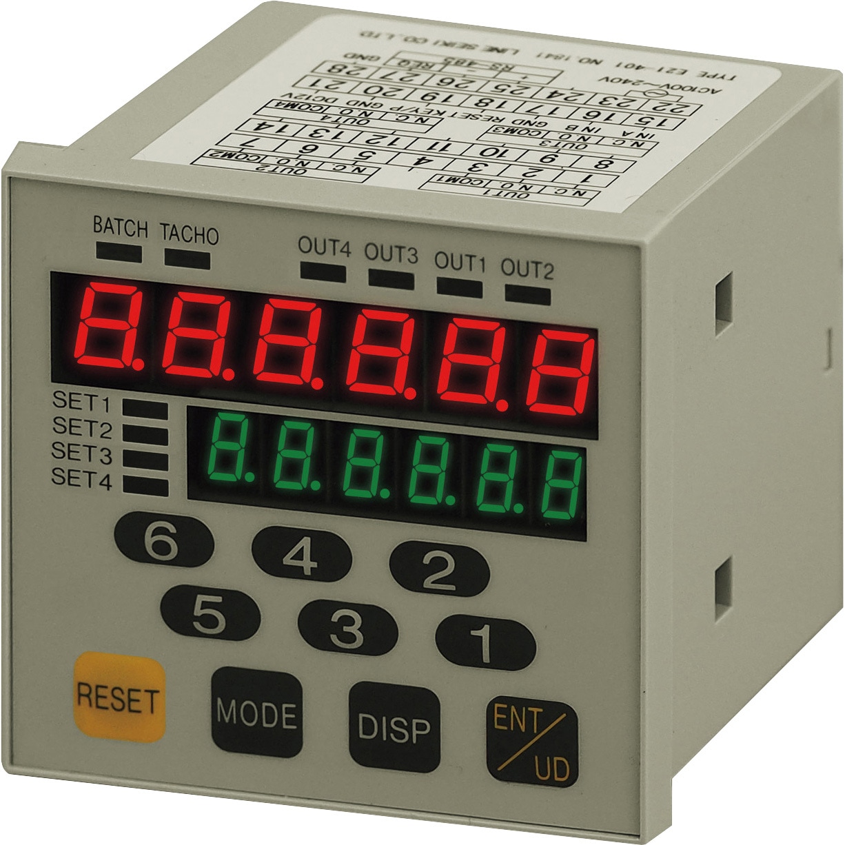 E21-401 通信機能付 プリセットカウンタ 1台 ライン精機 【通販モノタロウ】 56,388円