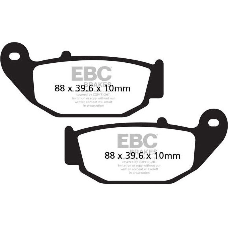 FA629HH USA製 ダブルHシリーズ シンタリング ブレーキパッド リア右側用 1個 EBC Brakes (イービーシーブレーキ) 【通販モノタロウ】