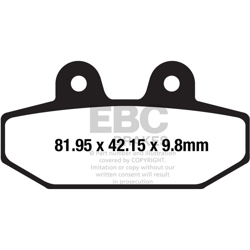 FA710HH USA製 ダブルHシリーズ シンタリング ブレーキパッド リア左側用 1個 EBC Brakes (イービーシーブレーキ) 【通販モノタロウ】