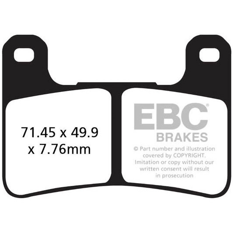 GPFAX379HH GPFAX シンタリング ロード ブレーキパッド フロント左側用 1個 EBC Brakes (イービーシーブレーキ) 【通販モノタロウ】