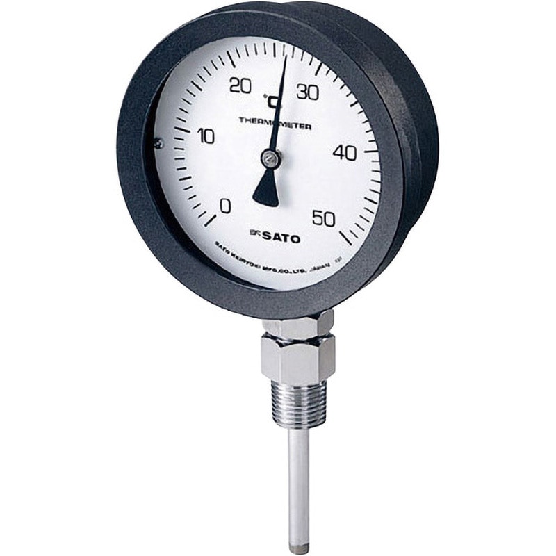 BM-S-100P-1 バイメタル式温度計 BM-S-100P 0～50℃ 50L 1個 佐藤計量器製作所 【通販モノタロウ】