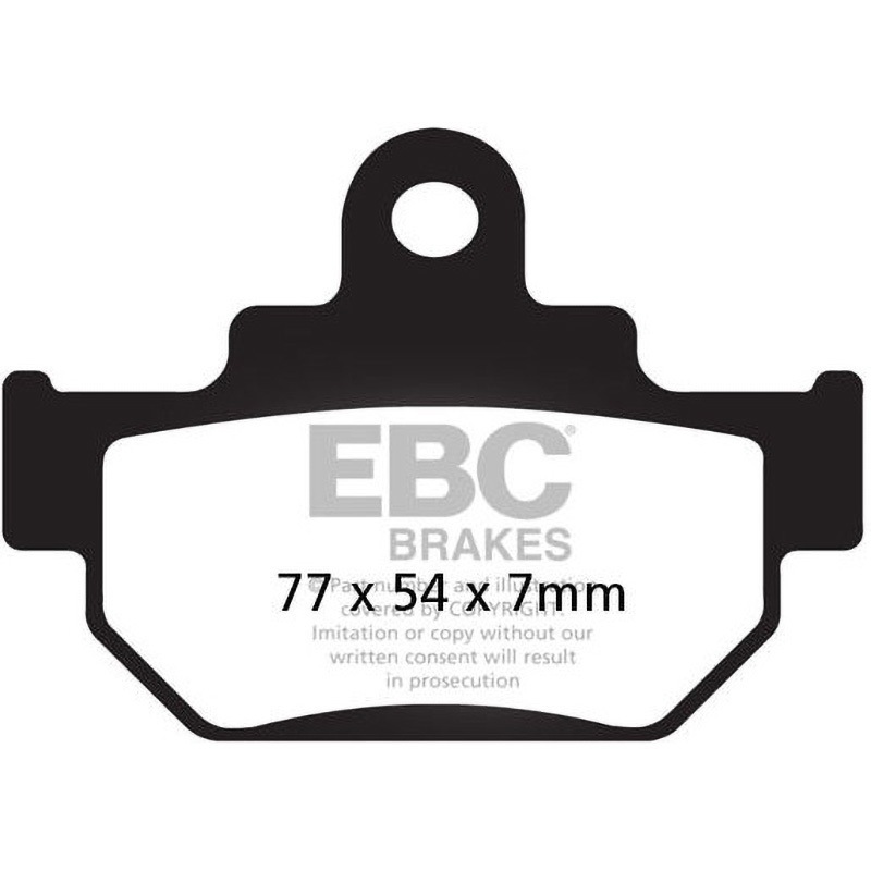 FA106R R シリーズ Heavy Duty シンタリング ブレーキパッド フロント左側用 1個 EBC Brakes (イービーシーブレーキ) 【通販モノタロウ】