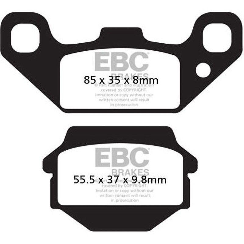 FA128R R シリーズ Heavy Duty シンタリング ブレーキパッド フロント左側用 1個 EBC Brakes (イービーシーブレーキ) 【通販モノタロウ】 5,738円