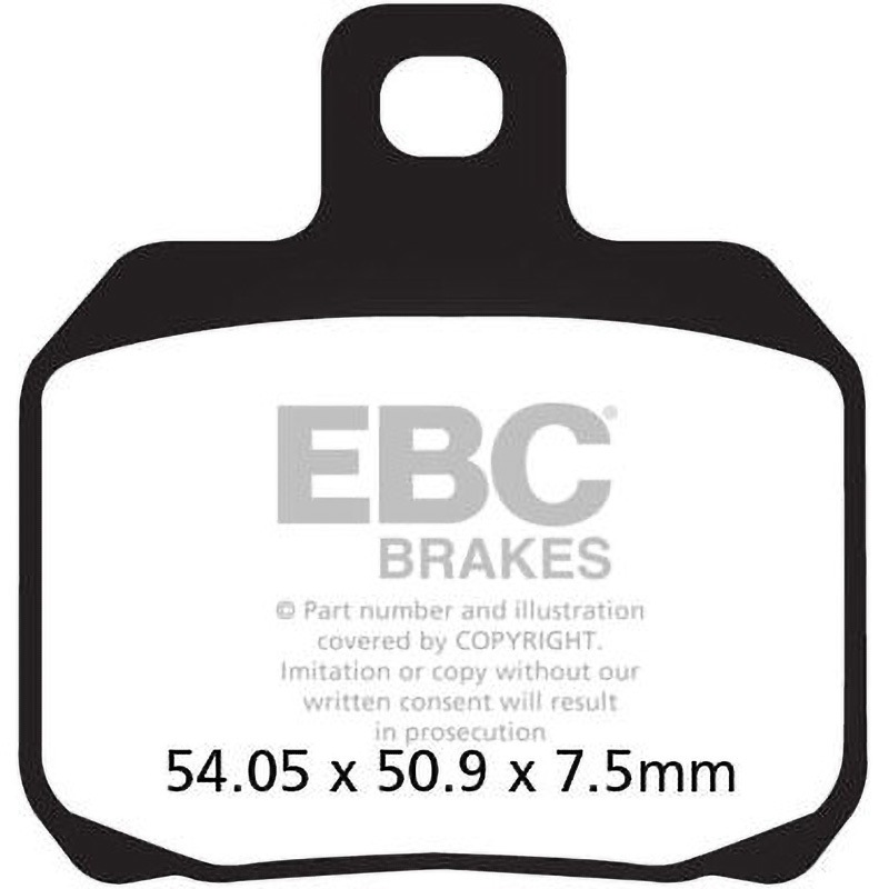 FA266R R シリーズ Heavy Duty シンタリング ブレーキパッド フロント左側用 1個 EBC Brakes (イービーシーブレーキ) 【通販モノタロウ】 5,948円