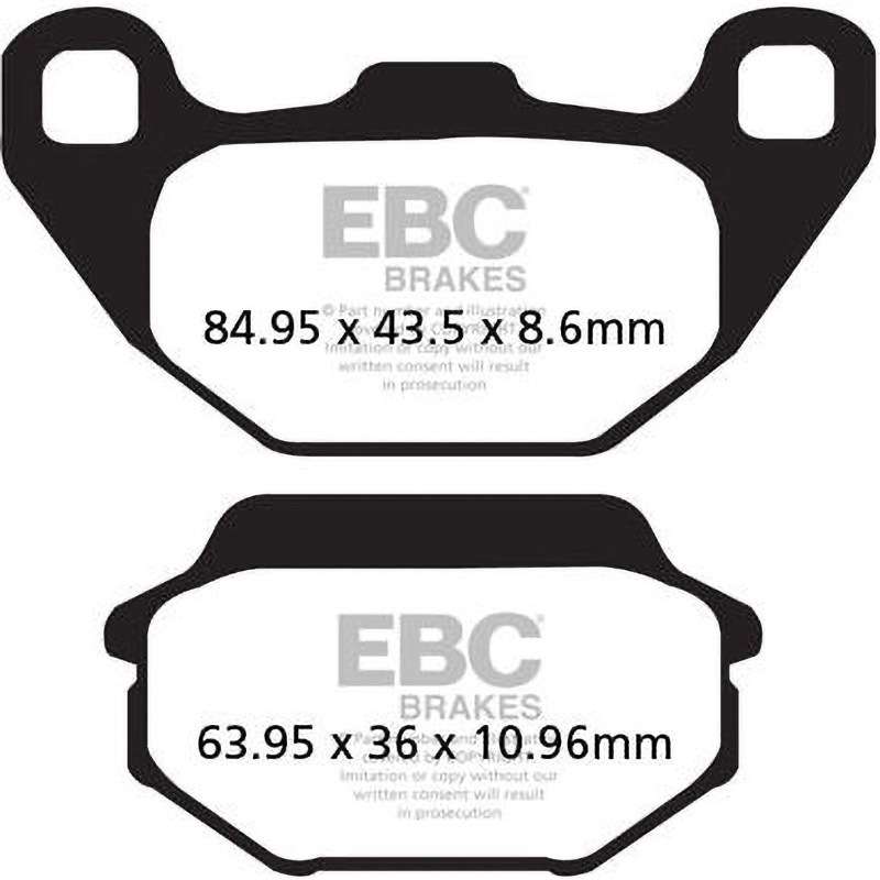 FA305R R シリーズ Heavy Duty シンタリング ブレーキパッド リア左側用 1個 EBC Brakes (イービーシーブレーキ) 【通販モノタロウ】