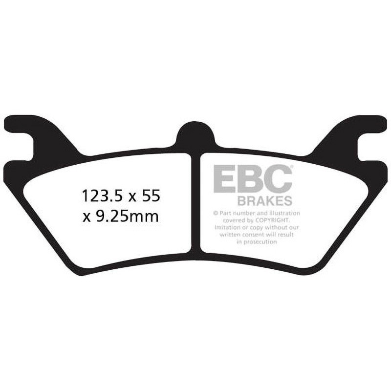 FA313R R シリーズ Heavy Duty シンタリング ブレーキパッド リア左側用 1個 EBC Brakes (イービーシーブレーキ) 【通販モノタロウ】