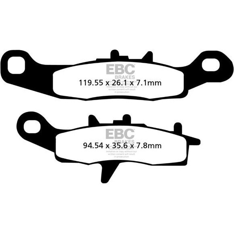 FA349R R シリーズ Heavy Duty シンタリング ブレーキパッド フロント右側用 1個 EBC Brakes (イービーシーブレーキ) 【通販モノタロウ】