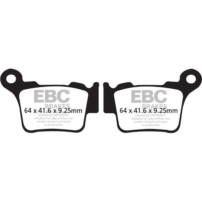 FA368R R シリーズ Heavy Duty シンタリング ブレーキパッド リア右側用 1個 EBC Brakes (イービーシーブレーキ) 【通販モノタロウ】