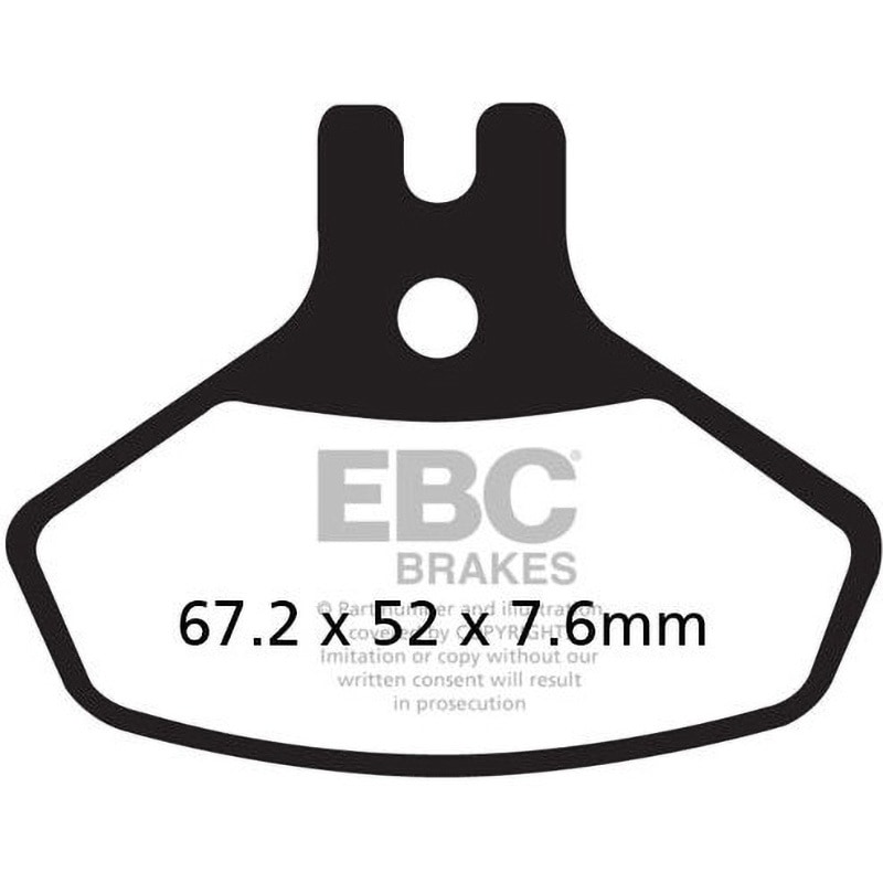 FA468R R シリーズ Heavy Duty シンタリング ブレーキパッド フロント左側用 1個 EBC Brakes (イービーシーブレーキ) 【通販モノタロウ】