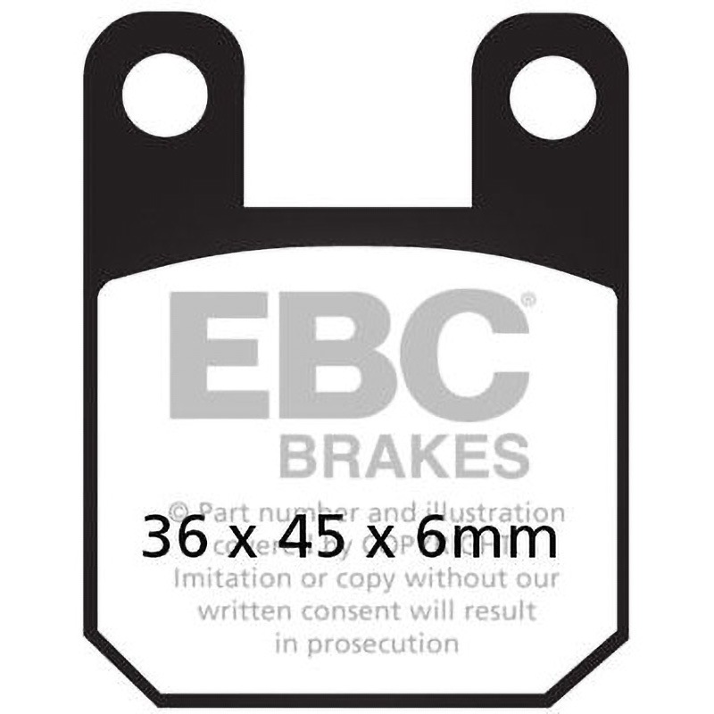 MXS115 MXS オフロード Raceシンタリング パッド フロント左側用 1個 EBC Brakes (イービーシーブレーキ) 【通販モノタロウ】