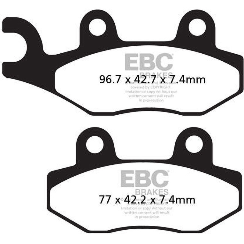 MXS135 MXS オフロード Raceシンタリング パッド フロント左側用 1個 EBC Brakes (イービーシーブレーキ) 【通販モノタロウ】