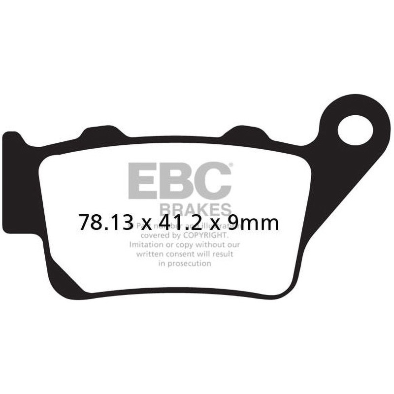 MXS208 MXS オフロード Raceシンタリング パッド リア右側用 1個 EBC Brakes (イービーシーブレーキ) 【通販モノタロウ】