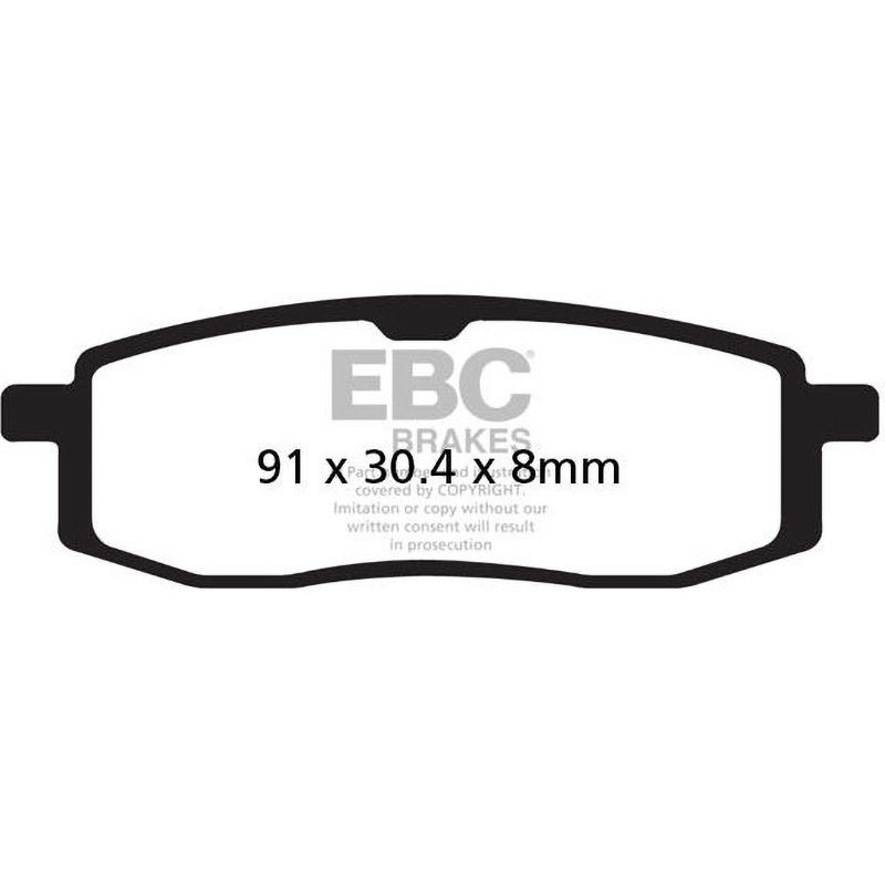 FA105TT カーボン TT パッド Enduro/MX バイク フロント左側用 1個 EBC Brakes (イービーシーブレーキ) 【通販モノタロウ】