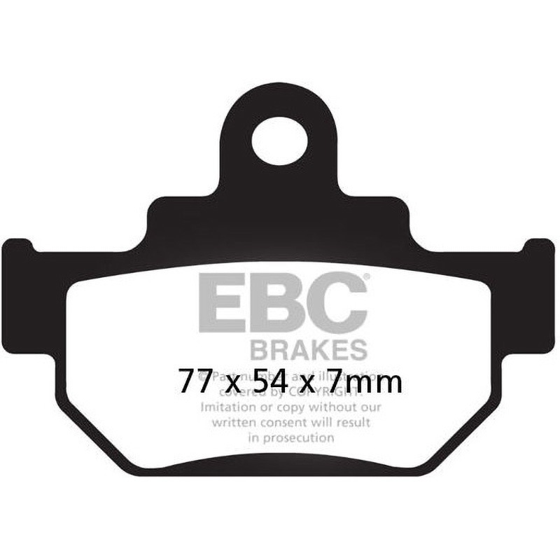 FA106TT カーボン TT パッド Enduro/MX バイク フロント左側用 1個 EBC Brakes (イービーシーブレーキ) 【通販モノタロウ】