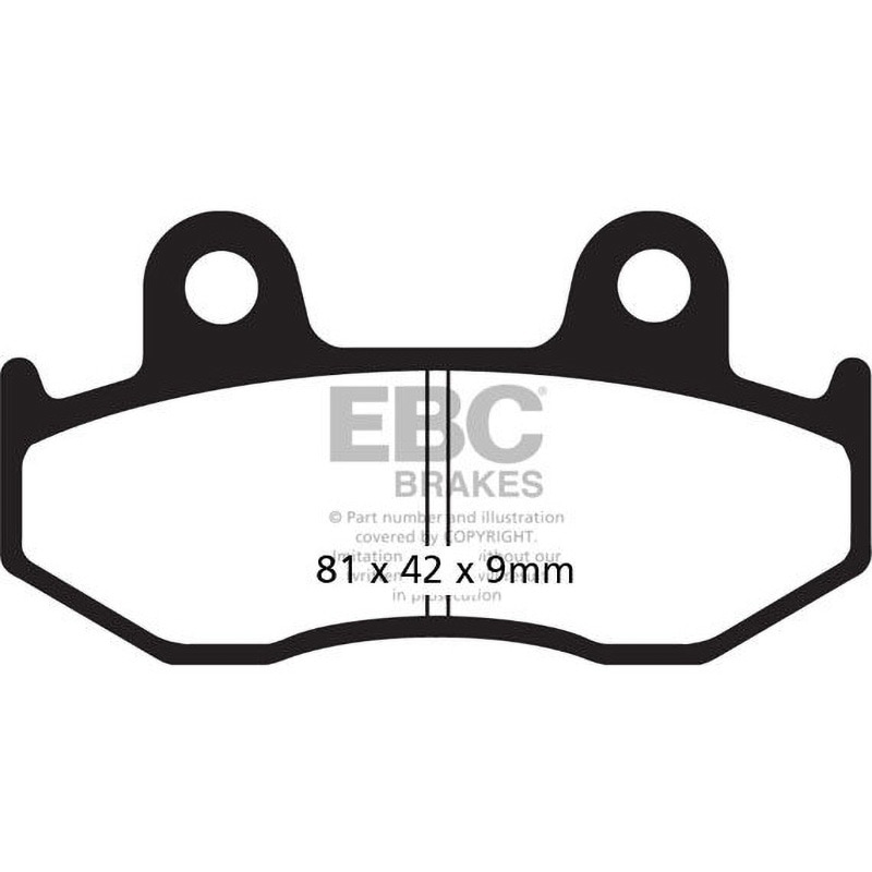 FA323TT カーボン TT パッド Enduro/MX バイク リア右側用 1個 EBC Brakes (イービーシーブレーキ) 【通販モノタロウ】