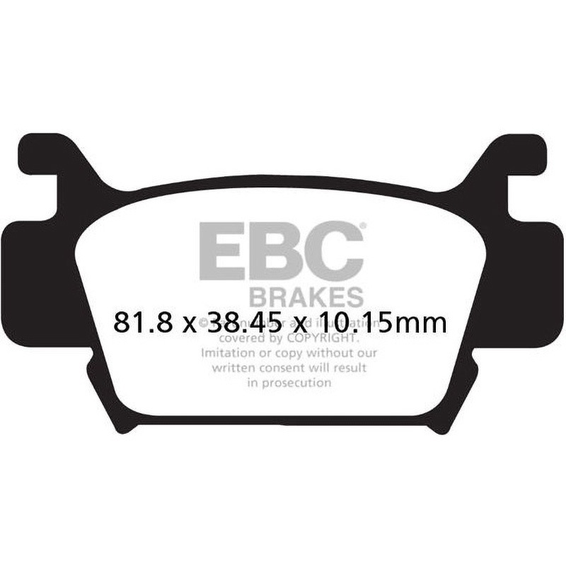FA410TT カーボン TT パッド Enduro/MX バイク フロント左側用 1個 EBC Brakes (イービーシーブレーキ) 【通販モノタロウ】