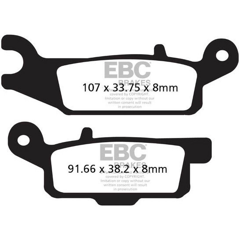 FA444TT カーボン TT パッド Enduro/MX バイク フロント右側用 1個 EBC Brakes (イービーシーブレーキ) 【通販モノタロウ】