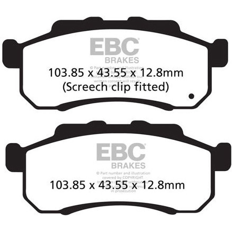 FA476TT カーボン TT パッド Enduro/MX バイク フロント左側用 1個 EBC Brakes (イービーシーブレーキ) 【通販モノタロウ】