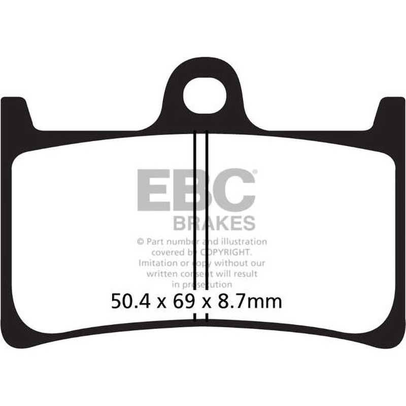 SFA252HH SFAHH シンタリング ScooteR シリーズ パッド フロント左側用 1個 EBC Brakes (イービーシーブレーキ) 【通販モノタロウ】