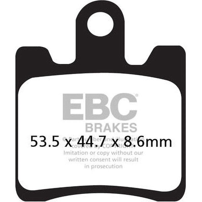 SFA283/4HH SFAHH シンタリング ScooteR シリーズ パッド(4個)フロント左側用 1個 EBC Brakes (イービーシーブレーキ) 【通販モノタロウ】