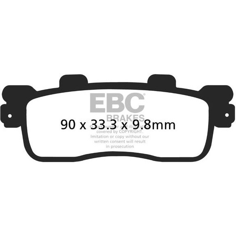 SFA498HH SFAHH シンタリング ScooteR シリーズ パッド リア右側用 1個 EBC Brakes (イービーシーブレーキ) 【通販モノタロウ】 5,413円