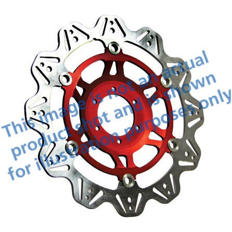 VR614RED Veeシリーズ Sport バイク ブレーキディスク(レッドハブ)フロント左側用 1個 EBC Brakes (イービーシーブレーキ) 【通販モノタロウ】